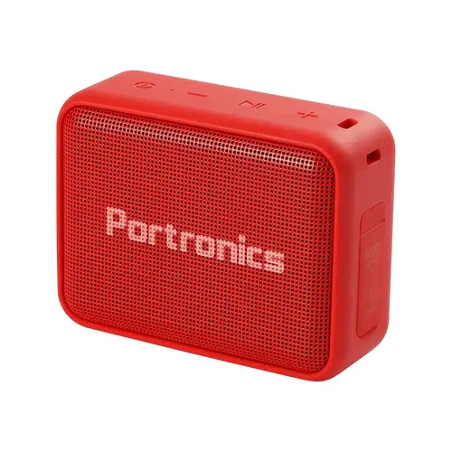Red Bluetooth Speaker - Portronics