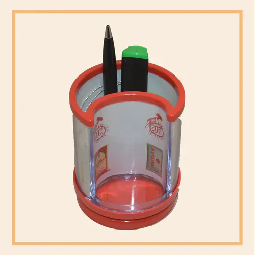 Round Pen Holder with Photo Frame