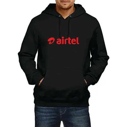 Black Hoodie - Airtel Branded