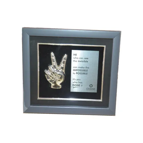 Peace Sign Framed Award Plaque