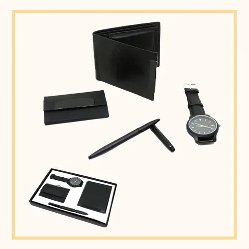 Leather Wallet & Watch Gift Set