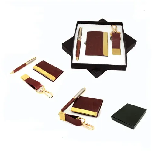 Leather Wallet Gift Set
