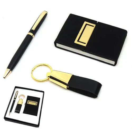 Notebook, Pen & Card Holder Set