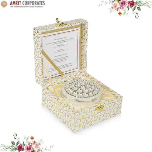 Ring Box with White and Golden Packaging - 1