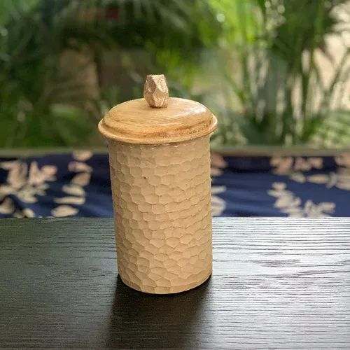 Tall Woven Jar - Cane