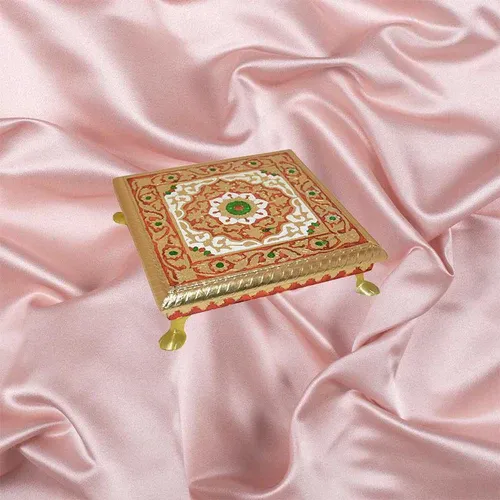 Square Jewellery Box - Pink Floral