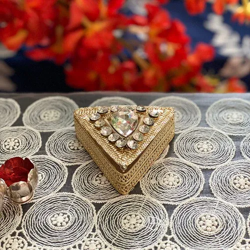 Triangle Decorative Box - Red