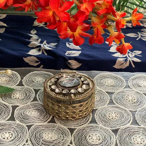 Round Decorative Box - Mehendi Edition