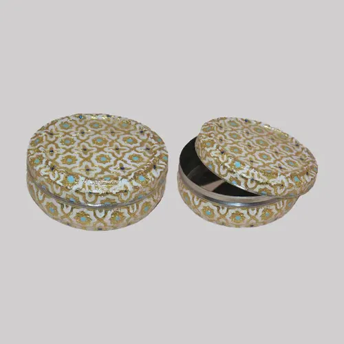Round Box Pair with Stand
