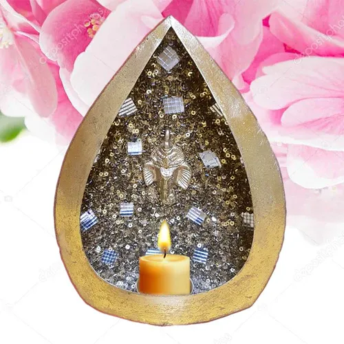 Teardrop Candle Holder - Gold