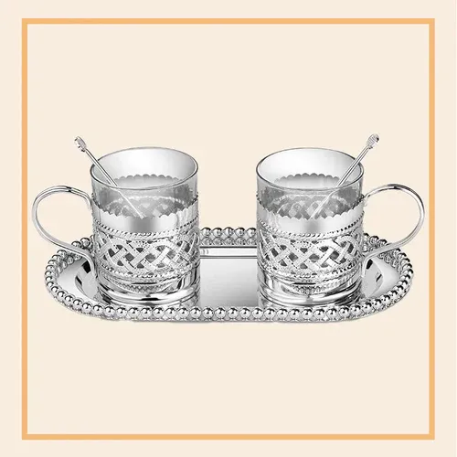 Cup & Spoon Set with Tray