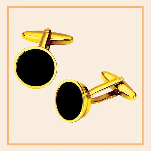 Cufflinks - Gold & Black