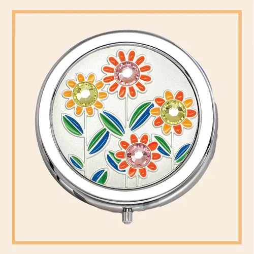 Compact Mirror - Floral
