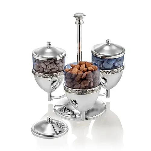 Condiment Set with Stand