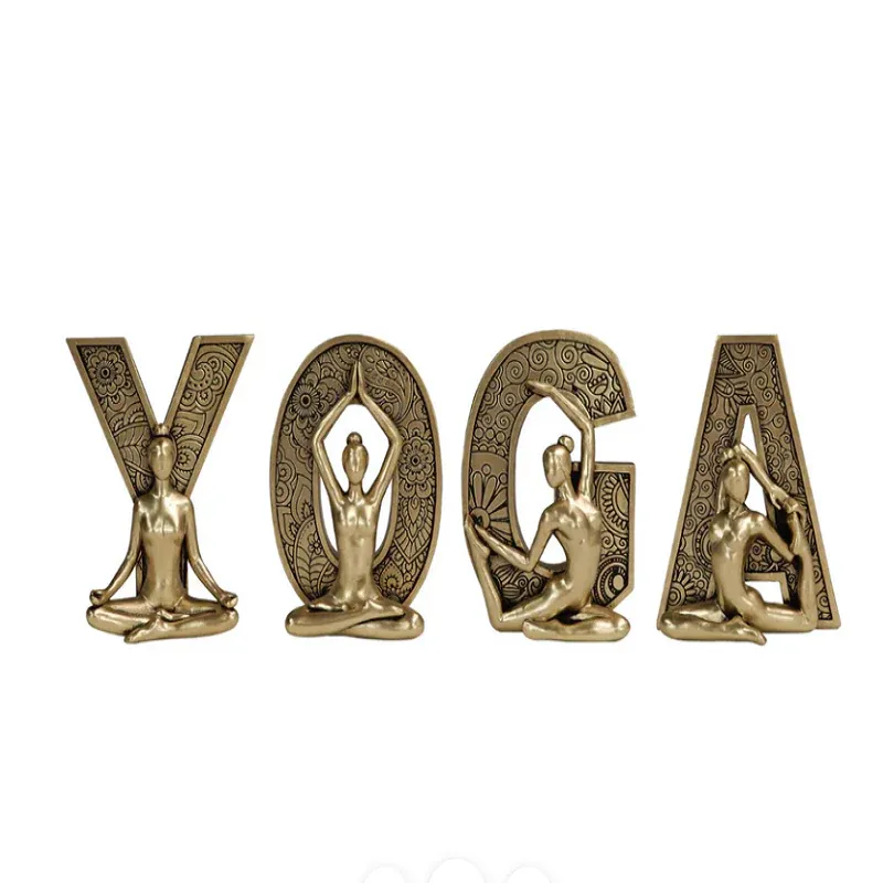 Home Décor Yoga Golden Color
