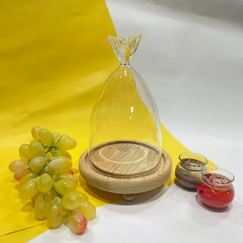 Butter Dish With Wood Base