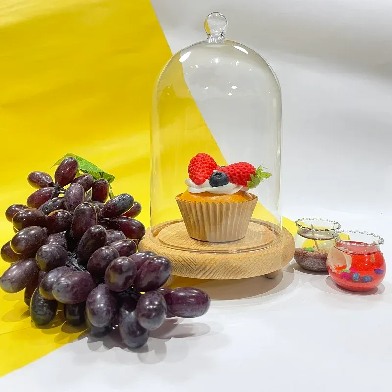 Butter Dish With Wood Base