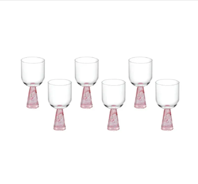 Wine Glass with Stem Set of 6