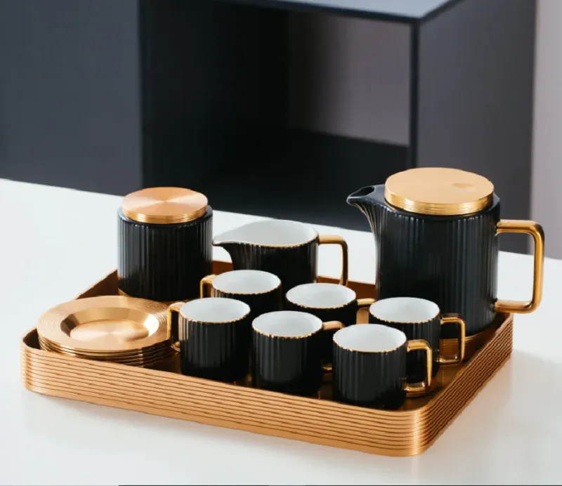 16 Pc Luxury Tea Set With Tray