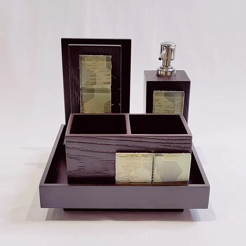 Bathroom Set Stone Set of 4