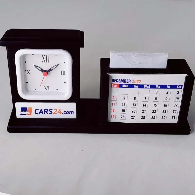 Cars24.com Desktop with Watch Calendar Memo Pad & Pen