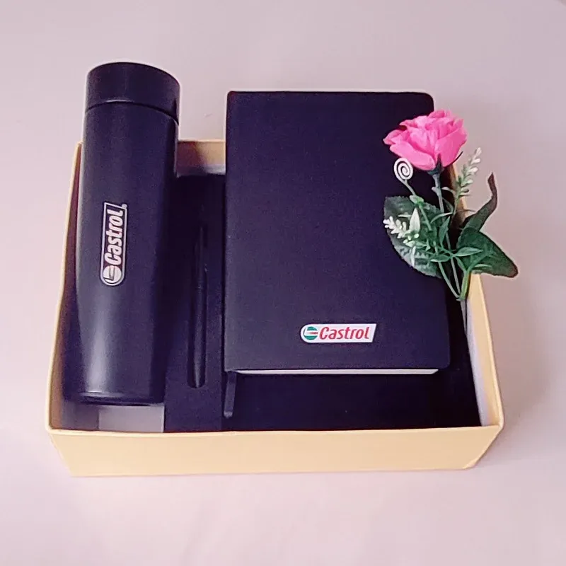 CASTROL Notebook, Pen & Temperature Bottle
