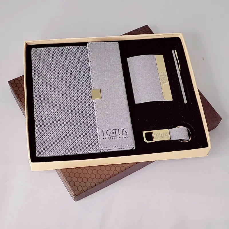 LOTUS Notebook, Pen, Keychain & V.C