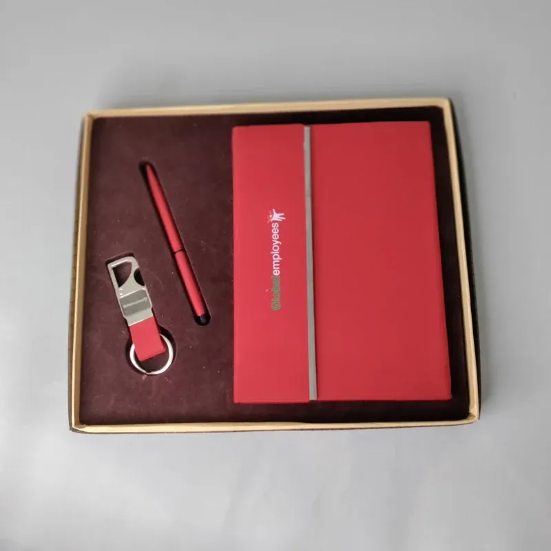 GLOBAL EMPLOYEES Notebook, Pen & Keychain
