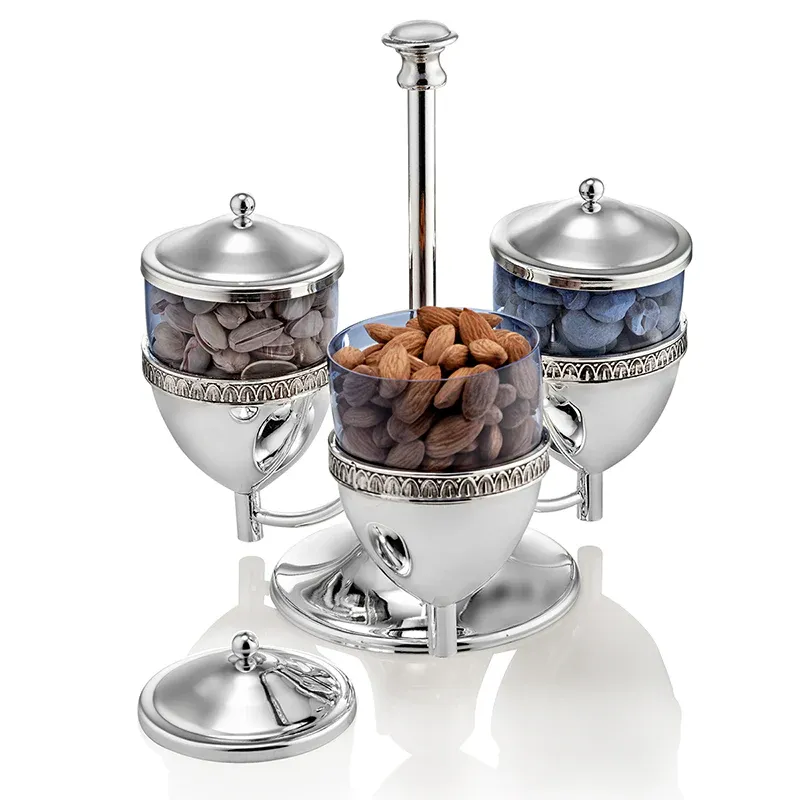 Three In One Serving Bowls With Cover