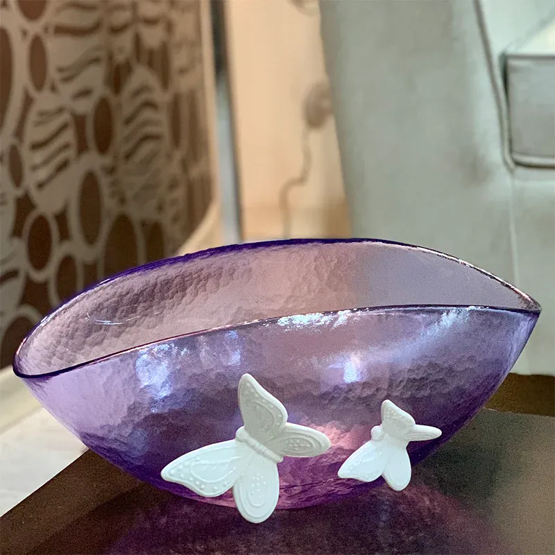 Murano Bowl with Butterfly