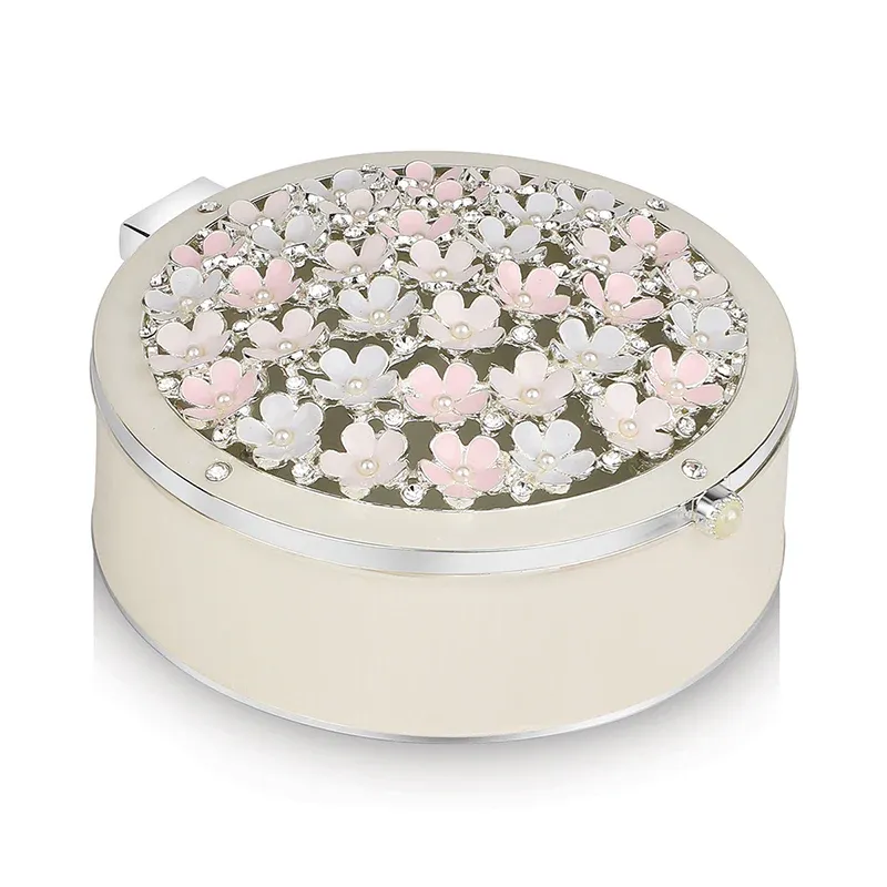 Coloured Flower Trinket Box