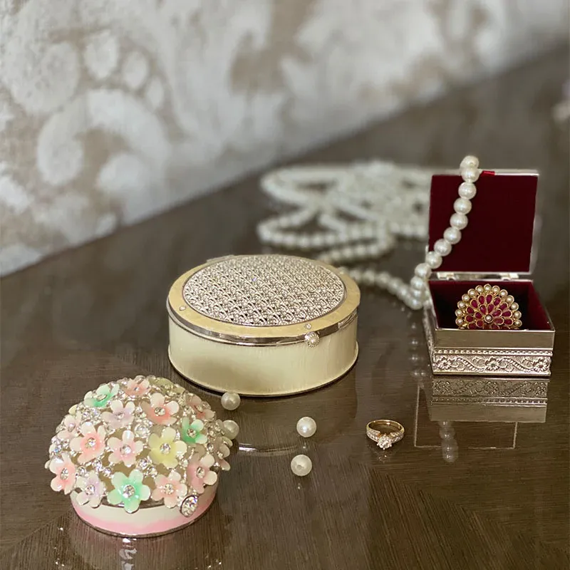 Colour Flower Jewellery Box