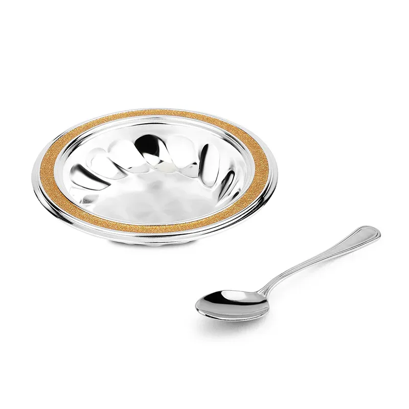 Tray With 2 Bowls & Spoons