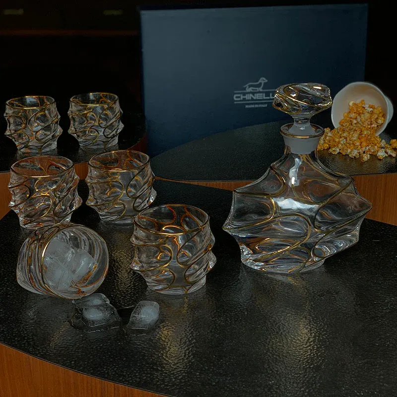 Whiskey Glasses with Decanter