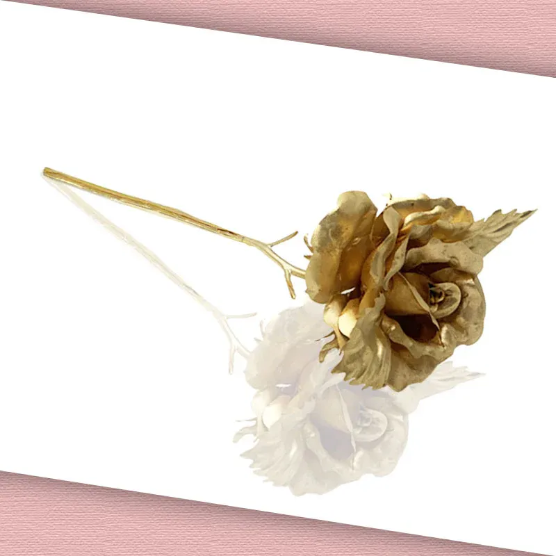 Golden Rose with Stand