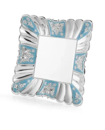 Square Enamel Tray Sky Blue - large